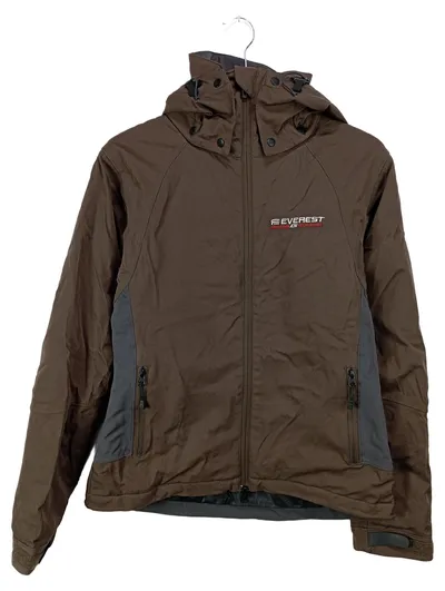 EVEREST Damen Outdoorjacke Gr. 36/S Braun Sportlich Kapuze Reißverschluss