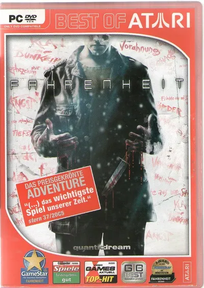 Fahrenheit PC DVD-ROM Adventure Spiel Best of Atari Rondomedia