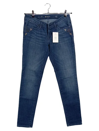 Levi's Damen Jeans Demi Curve Low Rise Skinny W28 Blau Strasssteine NEU