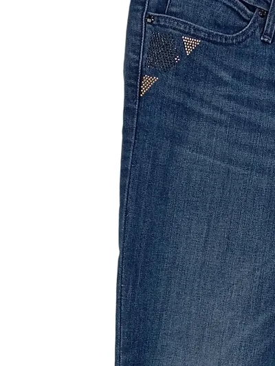 Levi's Damen Jeans Demi Curve Low Rise Skinny W28 Blau Strasssteine NEU