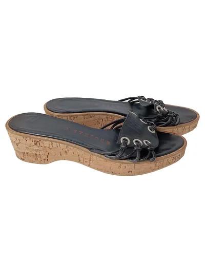 WALTER STEIGER Plateausandalen Damen Gr. 38 Schwarz Elegant Luxuriös