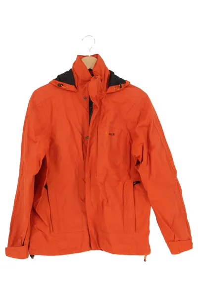 AIGLE Regenjacke Damen Gr. 36/S Orange Outdoor Sportlich Kapuze Reißverschluss