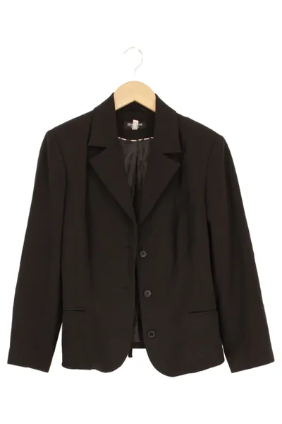 NIENHAUS Damen Blazer Gr. 38/M Schwarz Business Elegant Jacke Sakko