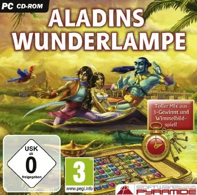 ak tronic Aladins Wunderlampe PC Spiel Puzzle Wimmelbild Match-3 Deutsch FSK0