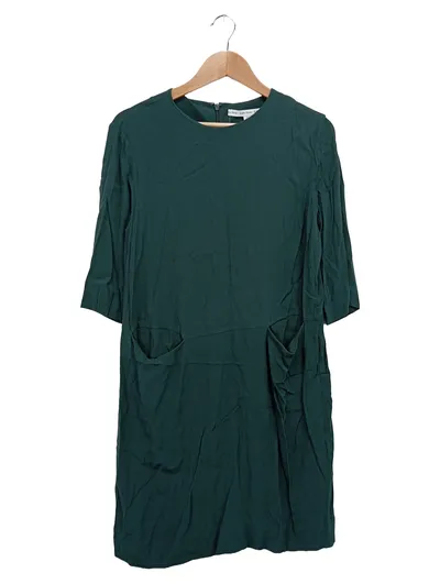 & OTHER STORIES Freizeitkleid Damen Gr. 38/M Grün Viskose Klassisch Midi