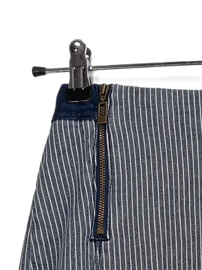 Esprit Damen Minirock Gestreift Blau Gr. 34 XS Reißverschluss