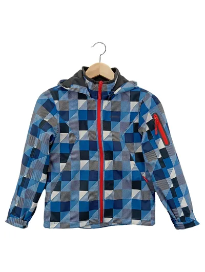 ICEPEAK Kinder Softshelljacke Blau Gr. 140 Outdoor Sport Kapuze
