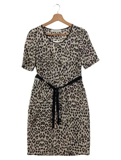 Gerard Darel Etuikleid Damen 36/S Braun Animal-Print Elegant