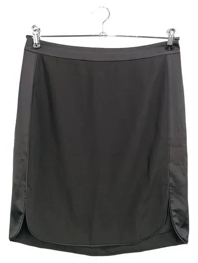 REISS Bleistiftrock Damen Gr. 40/L Schwarz Business Elegant Midirock