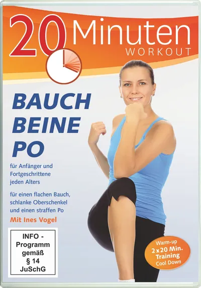 20 Minuten Workout Bauch Beine Po Ines Vogel DVD Fitnessfilm Anfänger