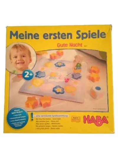 HABA Meine ersten Spiele Gute Nacht Lernspiel Holz Motorik Kinder ab 24 Monate