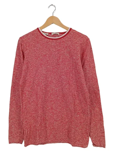 Selected Homme Pullover Herren Gr. S Rot Meliert Strickpulli Rundhals Casual