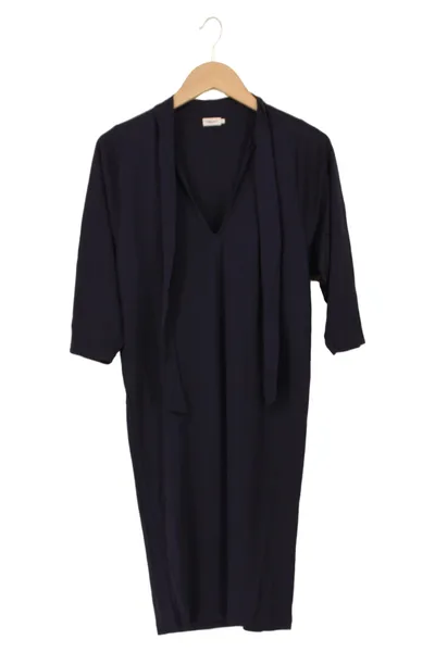 FILIPPA K Damen Blusenkleid Gr. 36/S Blau Minimalistisch Tunika