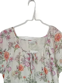 Cellbes Damen Sommerkleid Blumenmuster Gr. 38x40 Viskose Baumwolle Kurzarm Bunt 4