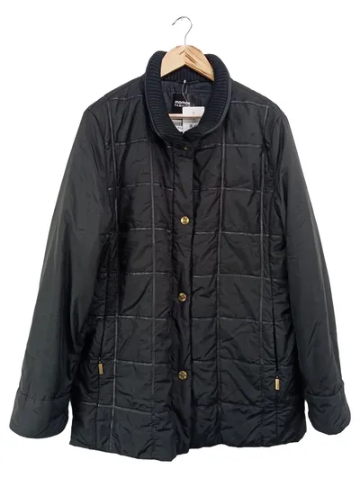 BASLER Damen Steppmantel Gr. 42/L Schwarz Klassisch Elegant