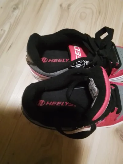 Heelys Motion Plus Kinder Rollerschuhe Sneaker Gr. 34 Rot Grau Schwarz