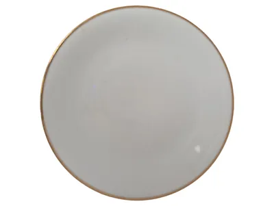 BAVARIA PORZELLAN Frühstücksteller Weiß Goldrand Klassisch Porzellan 19.5cm