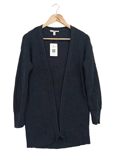 EDC Damen Strickjacke Blau Gr. 34/XS Casual Cardigan Baumwolle