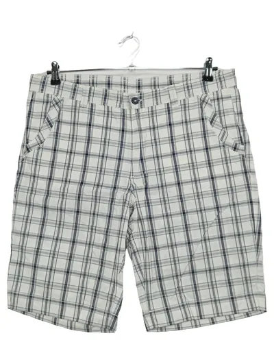Luciano Herren Shorts kariert Gr. 52/XL weiß blau Bermuda