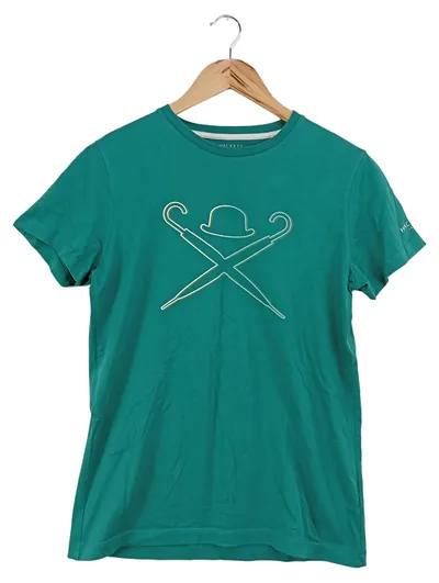 HACKETT LONDON Kinder T-Shirt Gr. 164 (13-14Y) Grün Logo Basic