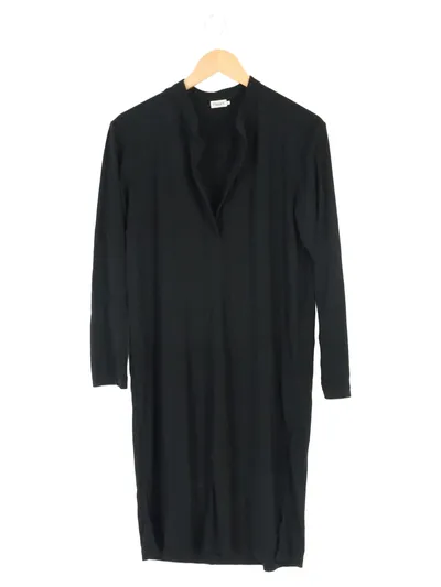 FILIPPA K Blusenkleid Damen 36/S Schwarz Klassisch Elegant Minimalistisch