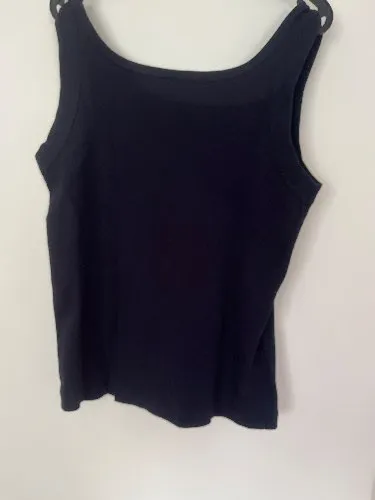 CECIL Damen Tanktop Unterhemd Gr. M Blau Baumwolle Basic Ärmellos