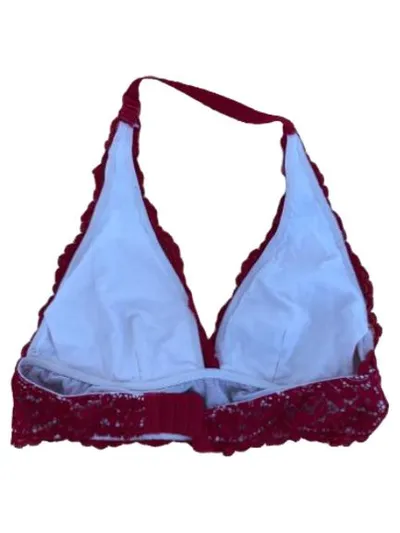 Hunkemöller Spitzen-Bralette Damen Rot Gr. M Neckholder Spitze BH