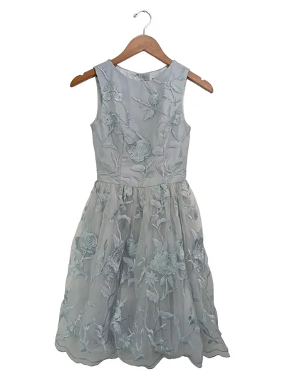 CHI CHI LONDON Cocktailkleid Damen 32/XXS Blau Elegant Blumenmuster