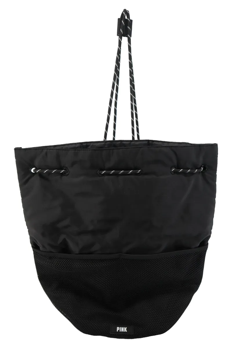 PINK ITALY Rucksack Damen Schwarz Casual Urban Sportbeutel Tasche Groß 40x38cm 1