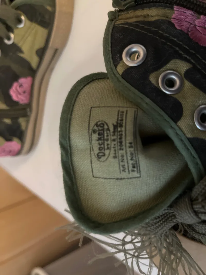 Dockers Kinder Sneaker high Blumenmuster Mehrfarbig Gr. 34 3