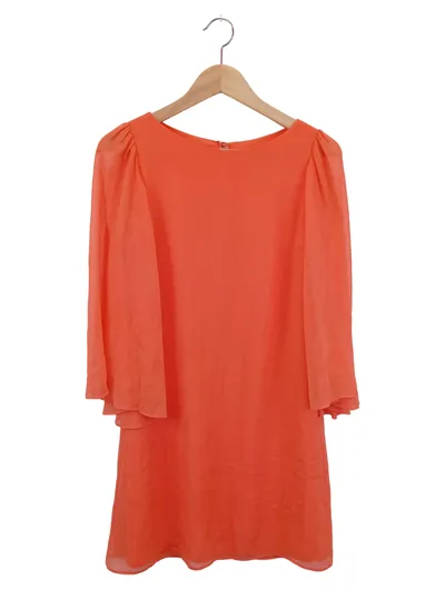 ALICE + OLIVIA Blusenkleid Damen Orange Elegant Bohemian Gr. 36/S