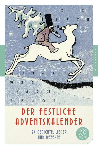 FISCHER Taschenbuch Adventskalender Der Festliche Rentier Weihnachtlich Gelb