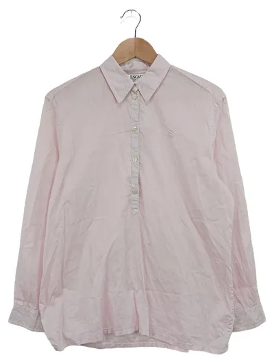 ESCADA SPORT Damen Bluse Langarm Rosa Gr. 38/M Baumwolle Casual
