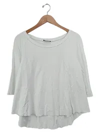 AUST Langarmshirt Damen Gr. 38/M Weiß Klassisch Basic 1