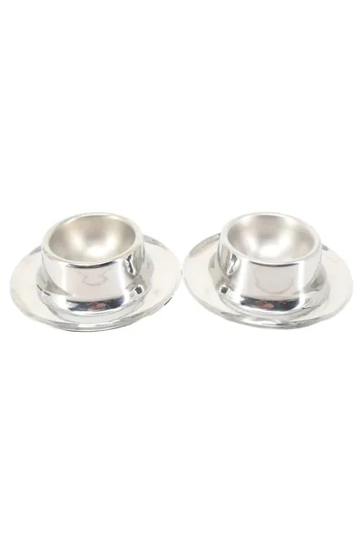 QUIST Eierbecher 2er Set Silber Edelstahl Modern Frühstück Küche