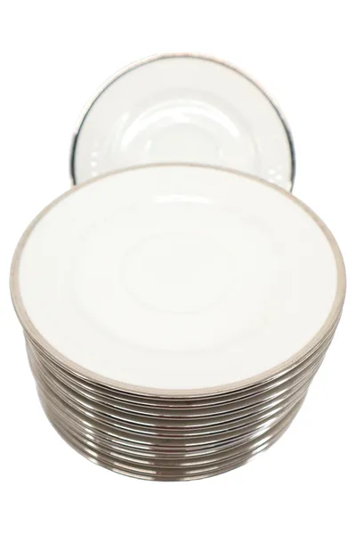 SCHERZER Bavaria Unterteller Set Porzellan Weiß Elegant Untertassen