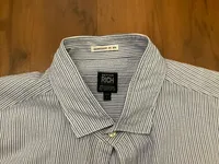 Better Rich Herren Business Hemd Langarm Gestreift Blau Weiß Gr. L 3