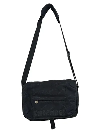 CHIEMSEE Umhängetasche Damen Schwarz Streetwear Vintage Schultertasche 35x23cm