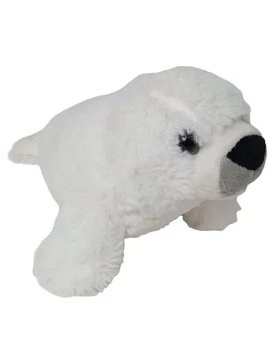 NATURA Baby Kuscheltier Robbe Seehund Plüschtier weiß 22cm Kawaii Niedlich