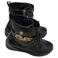 Marco Tozzi Damen Stiefel Schnürstiefel GMK Emblem Gr. 38 Schwarz Combat Boot 3