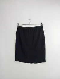 Marc Cain Bleistiftrock Schurwolle Kaschmir Business Gr. 38 M Schwarz 2