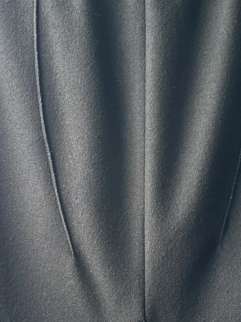 Marc Cain Bleistiftrock Schurwolle Kaschmir Business Gr. 38 M Schwarz 3