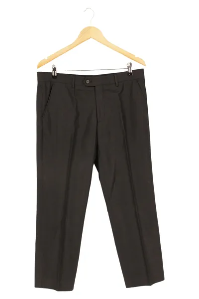 GUESS Herren Anzughose Gr. 50 (W33/L) Schwarz Slim Fit Business Elegant