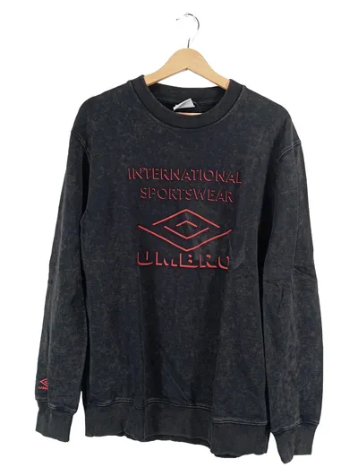 Umbro Sweatshirt Herren M Grau International Sportswear Pullover Logo