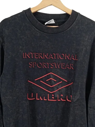 Umbro Sweatshirt Herren M Grau International Sportswear Pullover Logo