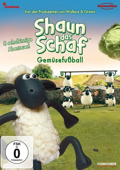 Shaun das Schaf Gemüsefußball 8 Abenteuer Aardman Kinderfilm DVD