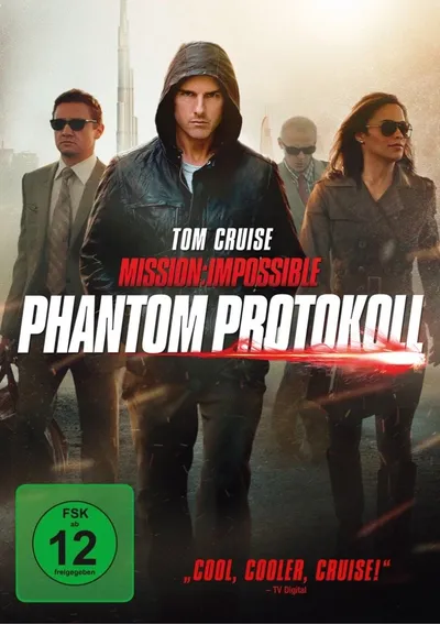 Mission: Impossible Phantom Protokoll DVD Actionfilm Tom Cruise FSK 12