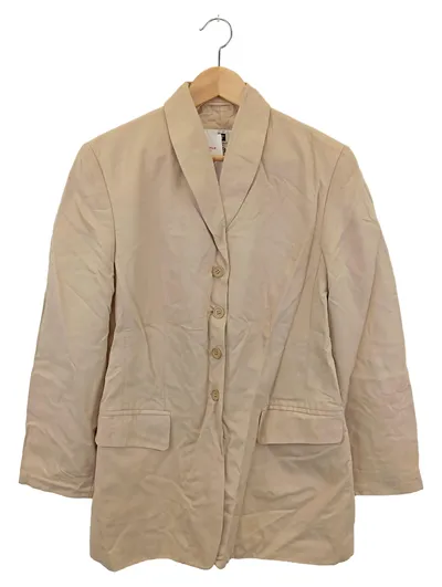 GIL BRET Damen Blazer Gr. 40/M Beige Elegant Viskose Business Jacke