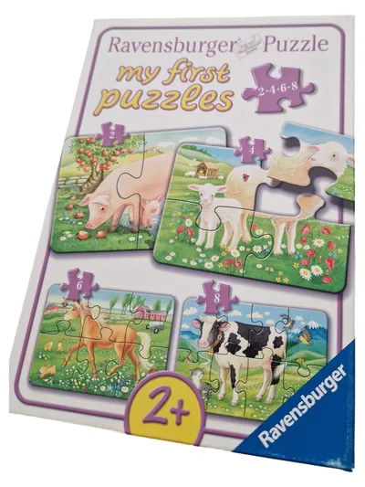 Ravensburger Steckpuzzle My First Puzzles Bauernhof Tiere 4er Set 2-8 Teile