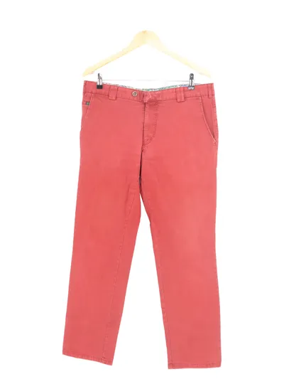 MEYER Herren Stoffhose W30/46/S Rot Klassisch Elegant Casual